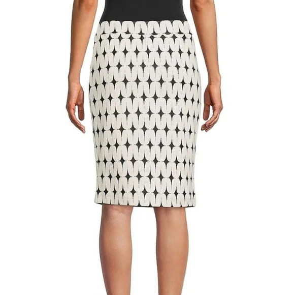 Renee C. Geometric Pencil Skirt - Picture 2 of 8